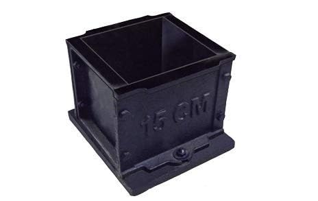 Concrete Cube Mould 150 x 150 x 150 mm (15 CM) | Heavy Duty Cast Iron Cube Mold | Compression Strength Test Mould | is Standard Concrete Testing Equipment | Civil Engineering Laboratory Tool-image-39