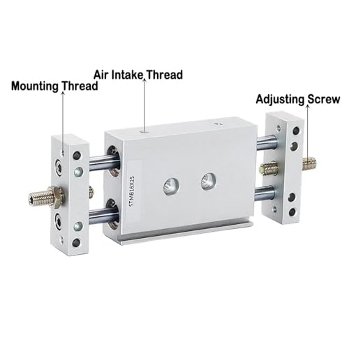 Vérin à double tige STMB25 pour alignement précis de machine - 4