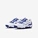 Nike Alpha Huarache 4 Keystone Little/Big Kids' Baseball Cleats (DJ6525-105, White/Hyper Royal) Size 1
