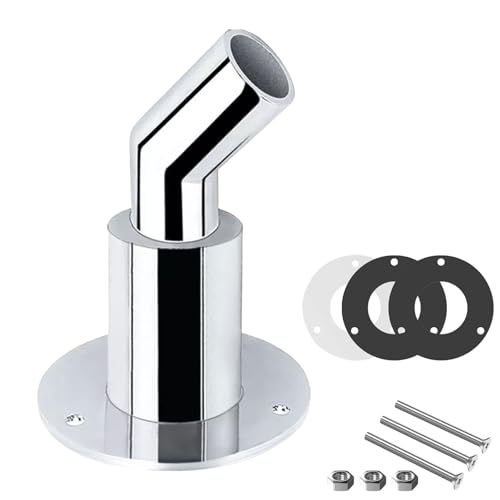 autozen Thru Hull Exhaust Skin, 22mm Stainless Steel 316 Thru Hull Exhaust Fittings Tube Pipe Socket Hardware for RV Diesel Parking Heaters Car Truck Boat