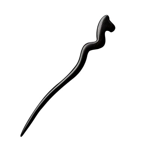 CHOISBEING Palillos de ébano tallados para mujer, 7.08 pulgadas, horquilla de madera china para cabello largo, palillos para moños, hecho a mano,