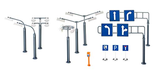 SIKU 5594 panneaux et lampadaires plastique multicolore pour circuit miniature