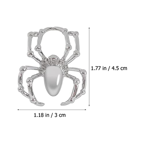 Lurrose 2 peças de anel gótico de articulação de aranha vintage punk anéis de aranha caveira dedo es