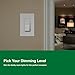 Lutron Diva LED+ Dimmer Switch for Dimmable LED, Halogen and Incandescent Bulbs, 150 Watt, Single-Pole or 3-Way, DVCL-153P-WH-3, White, 3 Pack