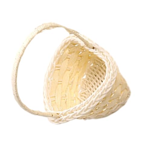 STDEV Picnic Basket Convenient Wicker Baskets Hand Woven Baskets With Handle Stylish Flower Baskets For Picnics Can Be Placed In Different Rooms, Heart shaped