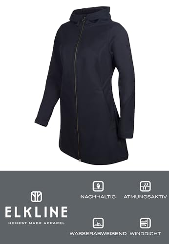 ELKLINE Damen Softshelljacke Soft Skills 2013052, Farbe:black, Größe:44