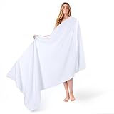 American Soft Linen 35x70 Jumbo Large Bath Towel, 600 GSM 100% Cotton Turkish Bath Sheet, Oversized Luxury Bath Towel for Bathroom Beach and Pool, White