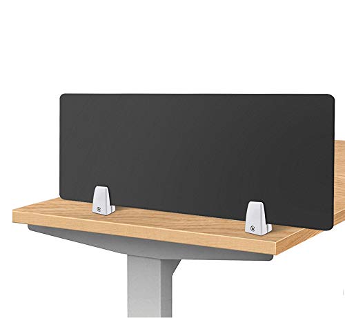 Creechwa Color Clamp-On Akoestische Desk Divider, Desktop Screen Partition, Kruidenierswinkel voor Studentenexamencentra, Kantooren, Bibliotheeken, Klaslokalen Aanpasbare grootte
