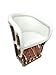 Equipal Furniture Chair Handmade By Equipales San Jose Rustic in White Color Traditional Mexican Style Ideal for your home, house, garden, office, equipal