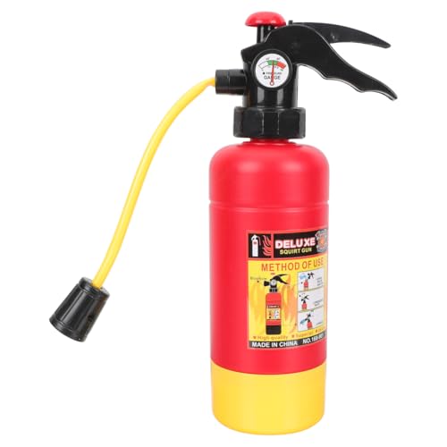 Hemoton Fire Extinguisher Funny Realistic Fireman Firefighter Extinguisher Squirters Toys for Kids Swimming Pool Summer Beach Water Fighting Play Cosplay Props
