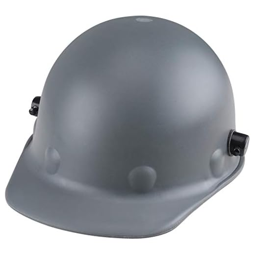 Fibre-Metal by Honeywell P2AQRW09A000 Super Eight Fiber Glass Cap Style Ratchet Hard Hat with Quick-Lok, Grey