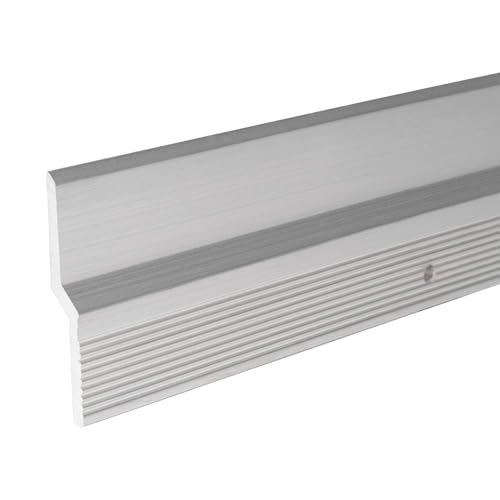 Image of Outwater 46 inch Length 2 Pack Mill Finish Aluminum Z Panel Hanger Clip with Holes