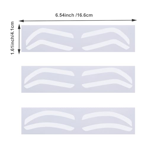 Airbrush Eyebrow Stickers Stencils Shape Tape Disposable Tattoo Auxiliary Stickers Airbrush Brow Border Shaping Mapping Guide Tape Air Brush Templates for Tinting Makeup (2 Bags a Pack, 24 Pairs)