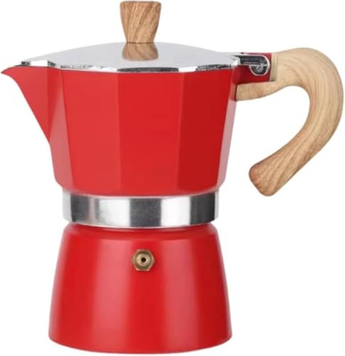 Zxylerイタリアン直火式アルミモカポット エスプレッソメーカー(エスプレッソマシン) 八角形デザイン 大容量(6 カップ分) アルミコーヒーメーカー(コーヒーポット) 耐久性に優れ 操作簡単 ガスコンロ・IH 対応 エスプレッソ専用 家庭用・カフェ用に