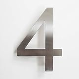 Clavijas: de 0 a 9. Número de calle, de acero inoxidable, altura 15,5 cm, número de casa, número de puerta de diseño 4