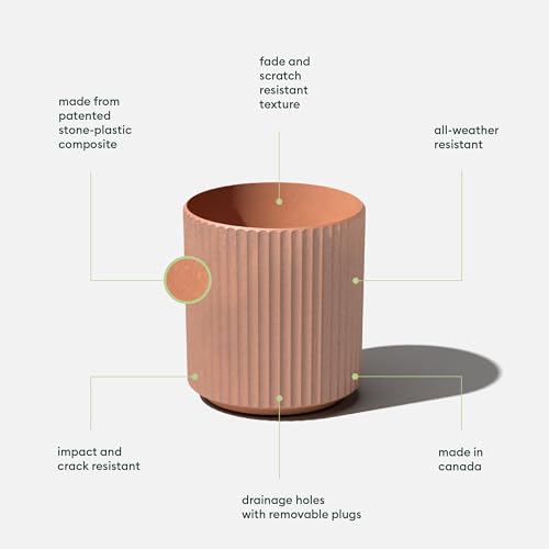 Image of Veradek Demi Series Planter - Large Round Outdoor Planter