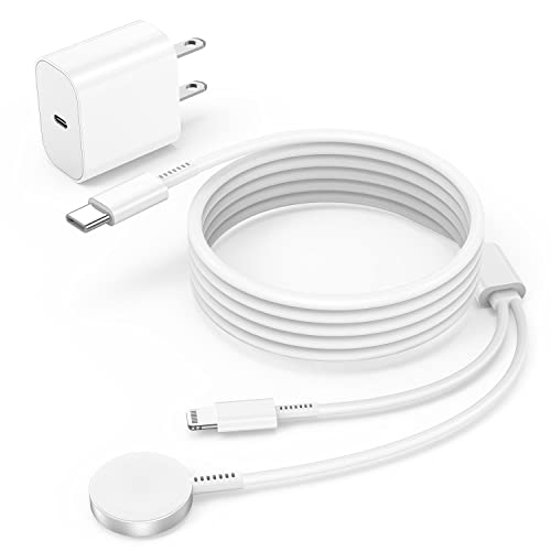 𝟐𝟎𝟐𝟑 𝐔𝐩𝐠𝐫𝐚𝐝𝐞𝐝 Apple Watch Charger,2-In-1 Usb C Charger For Iwatch & Iphone,6Ft Fast Charging Cable With 20W Fast Wall Charger For Apple Watch Series 8/7/6/5/Se & Iphone14/13/12/Airpods #TOP1