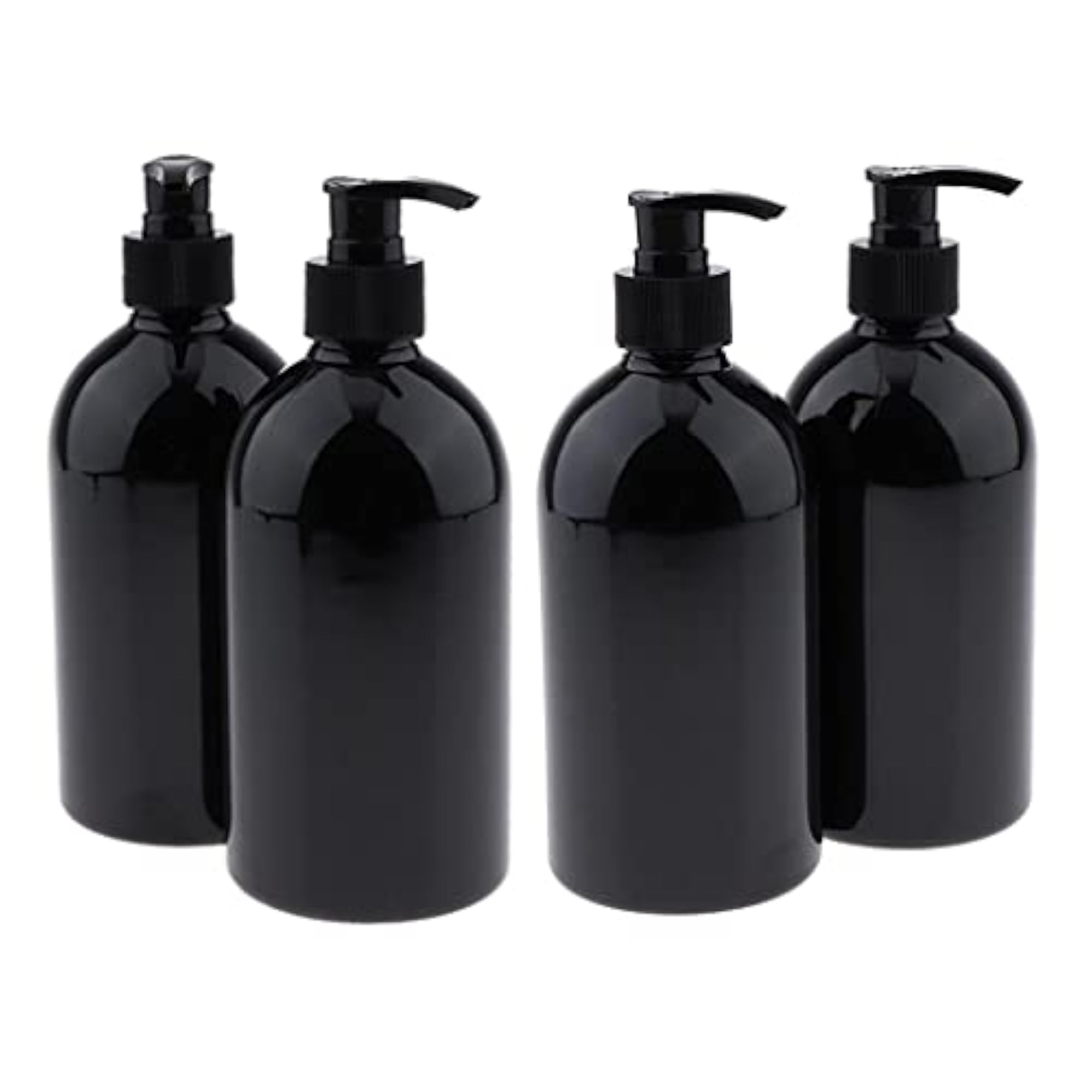 4x500mL Empty Lotion Dispenser Bottles Pump Refillable