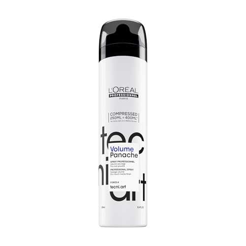 L'Oréal Professionnel Polvo Seco en Spray para Todo Tipo de Cabello, Voluminizante y Texturizante, Sujección y Textura, Tecni.ART, Volume Panache Compressed, 250ml