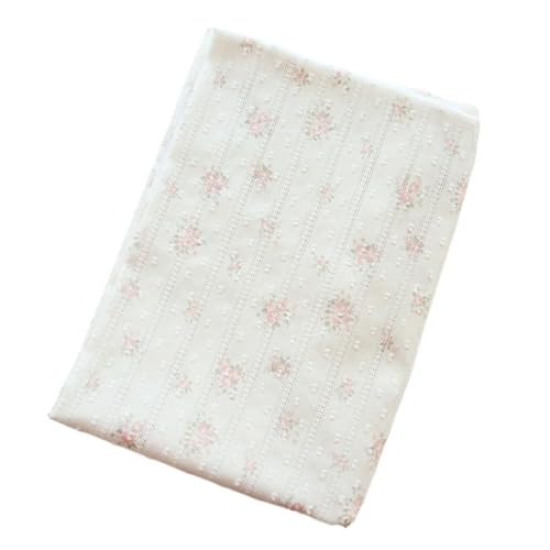 Tissu brodé floral en pur coton fait main haut de gamme pour rideaux chics