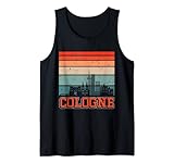 Retro Vintage Sonnenuntergang Deutschland. Tolles Geschenk für jeden in Cologne Deutschland. Perfektes Seattle-Souvenir für Ihre nächste Reise nach Cologne Deutschland. Ideal für Reisende und Rucksacktouristen. Cologne TShirt. Lustige Geschenkidee Köln.