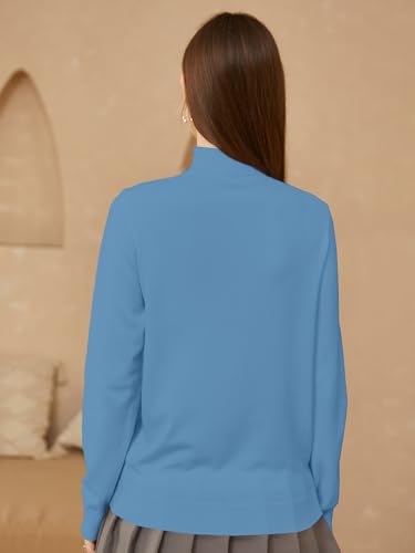 Image of SANGTREE Women's Turtleneck Sweaters Long Sleeve Pullover Tops | Breathable and Lightweight Fall Winter Fashion Outfit.Perfect for Daily,Office,Vacations,Holiday,Family Gatherings Etc.