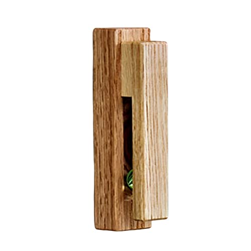 Tubayia Gancho de pared autoadhesivo de madera, para cocina, baño, sala de estar, pared de puerta (Beech) Cover