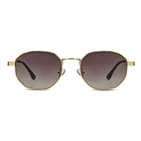 Ortega Retro 66 Round Metal Sunglasses | Designer Sunglasses | Women Sunglasses | Premium Bold, Stylish & Super Retro Round Sunglasses | 100% UV400 Protected Lenses