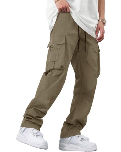 Image of Noble Monk Men's Cargo Pant | Drawstring | Solid Cargo | Multi Pockets Trackpant