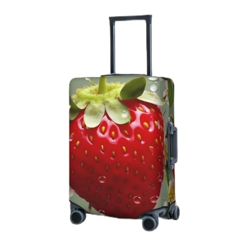 Luggage Cover Elastic Washable Suitcase Protector Lovely Strawberry Suitcase Covers for Luggage 18-32 Inch Portable Travel Luggage Covers Sleeve Dust-proof Anti-Scratch Baggage Covers