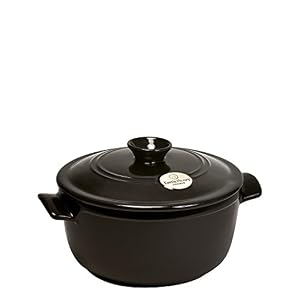 Emile Henry 2.6 Qt. Round Dutch Oven | Charcoal
