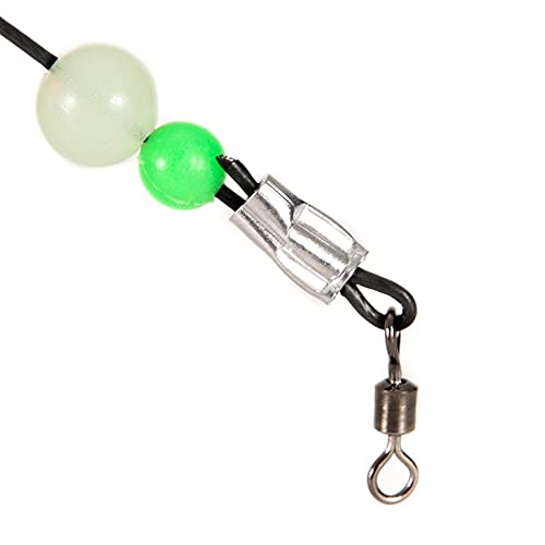 Float de pêche ovale liège authentique et billes de cuivre pour lignes de précision - 2