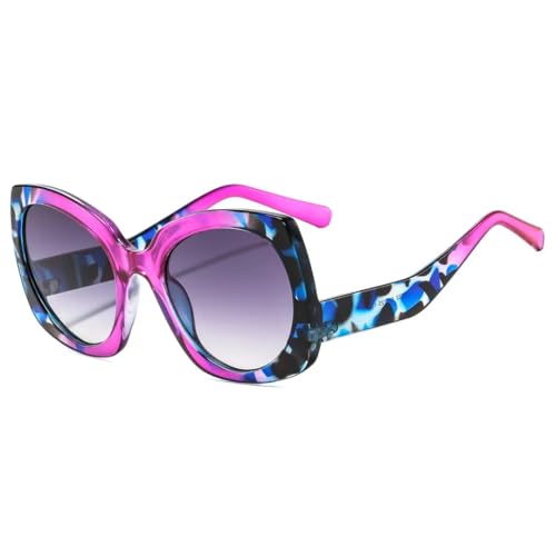 Lunettes de soleil pour femmes œil de chat UV400 grand format dégradé chic