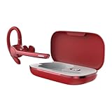 Manos Libres Auricular Bluetooth 5.4 con CVC8.0/ENC Doble Micrófono Cancelación, Rojo