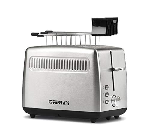 G3 Ferrari G10064 Tramezzo Tostapane, 850 W, Pinze Inox, 3 modalità di cottura, Timer con 6 livelli...