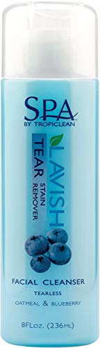 Tear Stain Remover Facial Cleanser Spa Tearless Oatmeal and Blueberry for Dog Cat