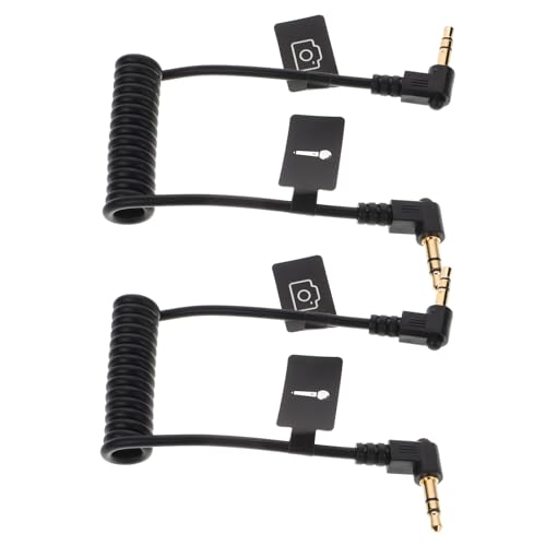 Vaguelly Microphone Cable TRS to Trrs 3.5mm 2pcs for Smartphone Recording
