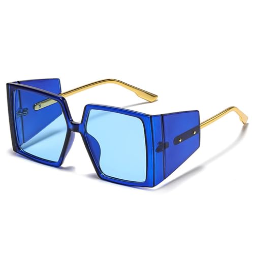 Lunettes de soleil carrées punk vintage MUTYNE UV400 surdimensionnées pour homme et femme