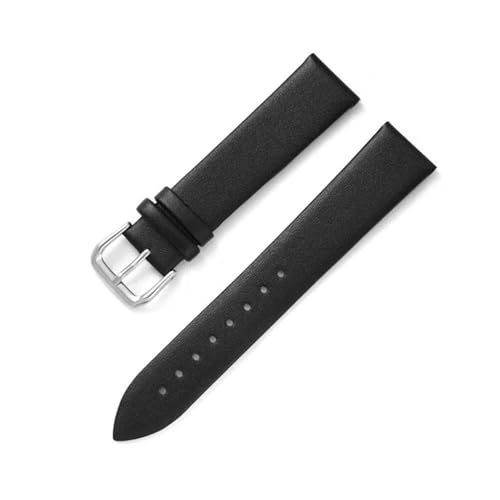 Correa de reloj de cuero ultrafina y suave yingyingjia elegante de 18mm