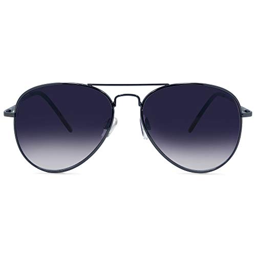In Style Eyes C Moore Full Reader Glasses - Non-Bifocal Aviator Sunglasses - Metal Frame - Medium Tinted Non-Polarized Lens