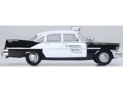 Oxford Diecast 1959 Plymouth Savoy 1:87 negro y blanco miniatura 2