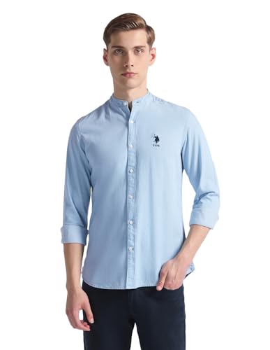 Image of U.S. POLO ASSN. Men's Cotton Slim Fit Shirt