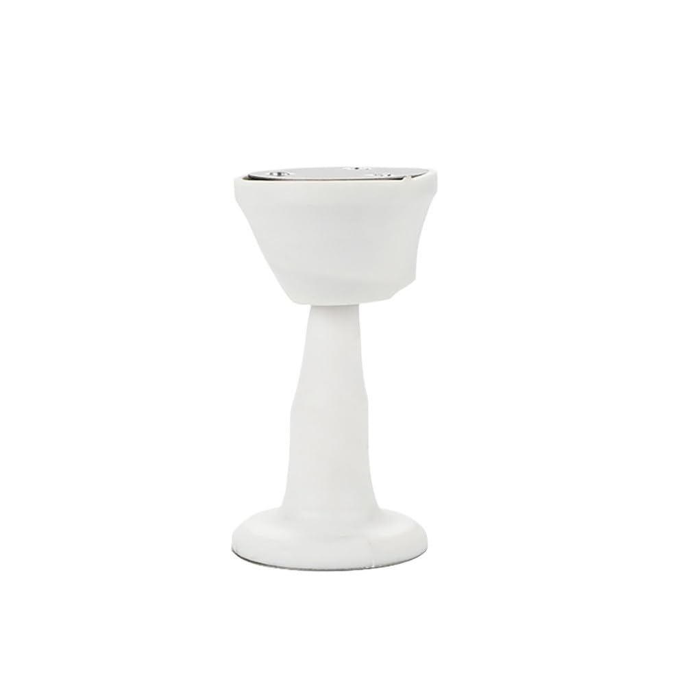 Lkfjnhepf Wall Type-White Door Stop Mute Self Adhesive Door Stopper Suction Silicone Punch Free Blocking Type Anti Collision Device Stop(Wall Type-White)