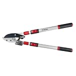 Darlac Telescopic Ratchet Lopper – Recommended by Professionals – Extendable Handles – Powerful Ratchet Action – 50mm Cut Capacity – Ideal for Gardeners with Dexterity Issues - SK5 Carbon Steel Blade