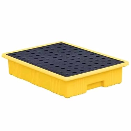 Oil Spill Containment Platform with Drain Outlet - Heavy-Duty Pallet for Drums & Laboratory Use, Ideal for Hazardous Material Storage and Spill Prevention