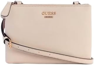 GUESS Factory Women's Akir Triple Compartment Crossbody White