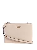 GUESS Factory Women's Akir Triple Compartment Crossbody White