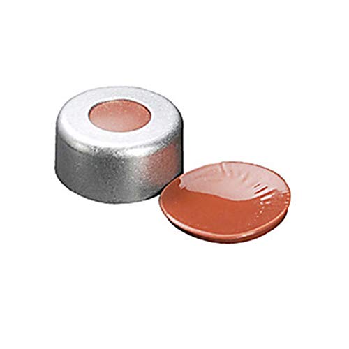 Joints d'étanchéité 11mm avec septa silicone ETFE rouge pour flacons lot de 100