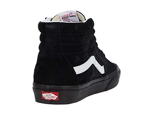 Vans Vans Men's Sk8-Hi Unisex Sneakers, (Pig Suede) Black/Black, Size 6.5