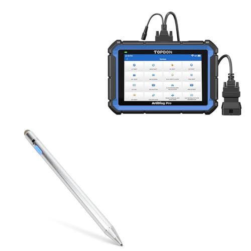 BoxWave Stylus Pen Compatible with Topdon Artidiag Pro (7 in) - AccuPoint Active Stylus, Electronic Stylus with Ultra Fine Tip - Metallic Silver